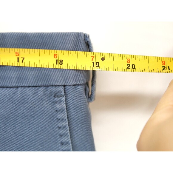 Peter Millar Pants Men 38x32 Gray Stretch Chino Cotton Flat Front Blue - Picture 3 of 8